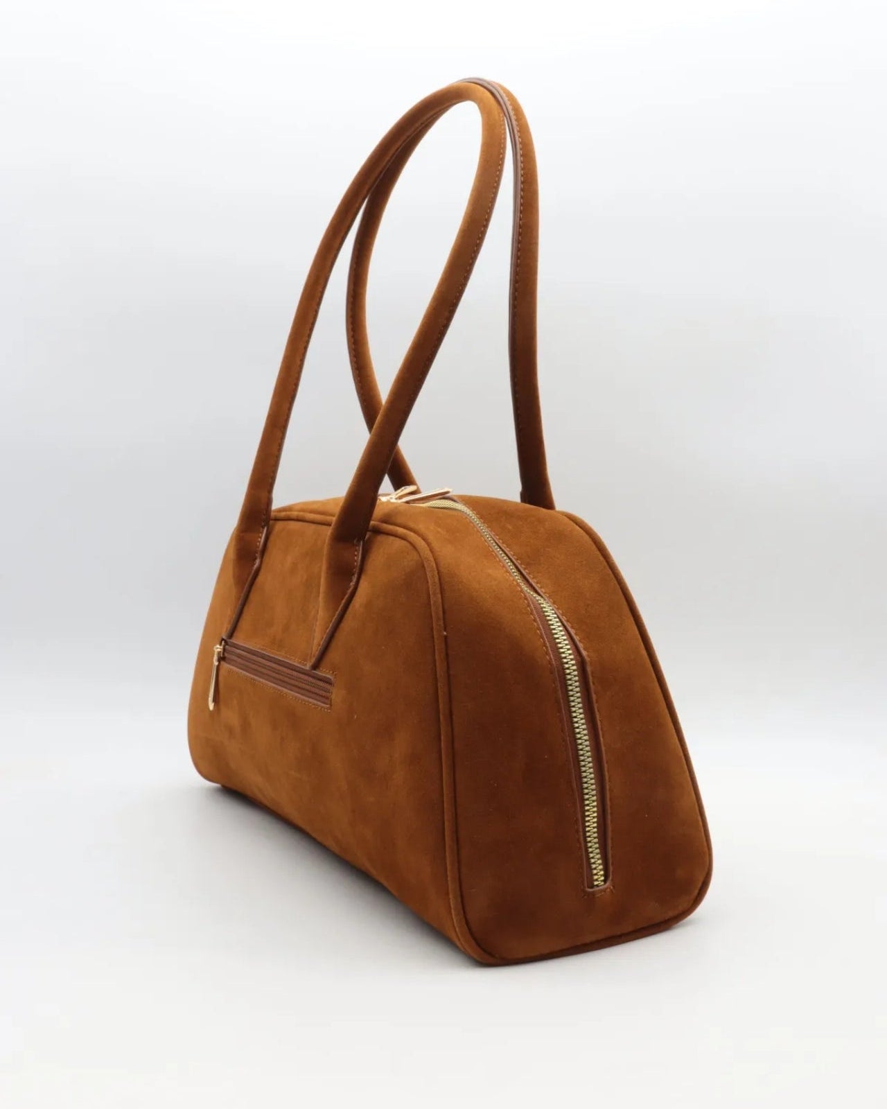 Camille- Le sac effet daim camel