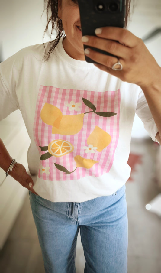 Le t-shirt imprimé "Citronnade"
