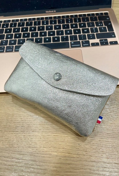 Le portefeuille en croûte de cuir 100% "Mireille"