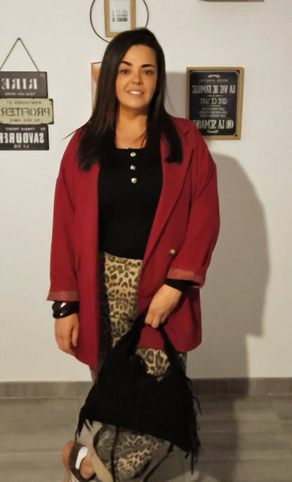 Le blazer bordeaux "Louison"
