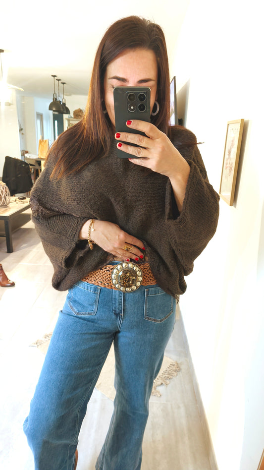 La ceinture tressée artisanale cuir "Nico"🇮🇹