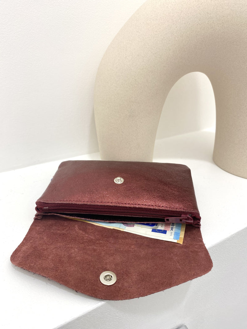 Le portefeuille en croûte de cuir 100% "Mireille"