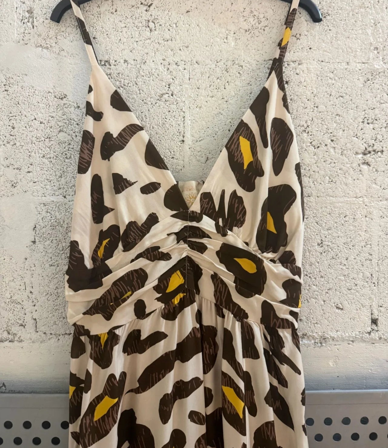 Solveig – Robe Longue Léopard à Bretelles
