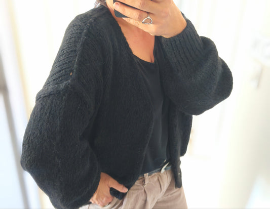 Le gilet "Couture" noir