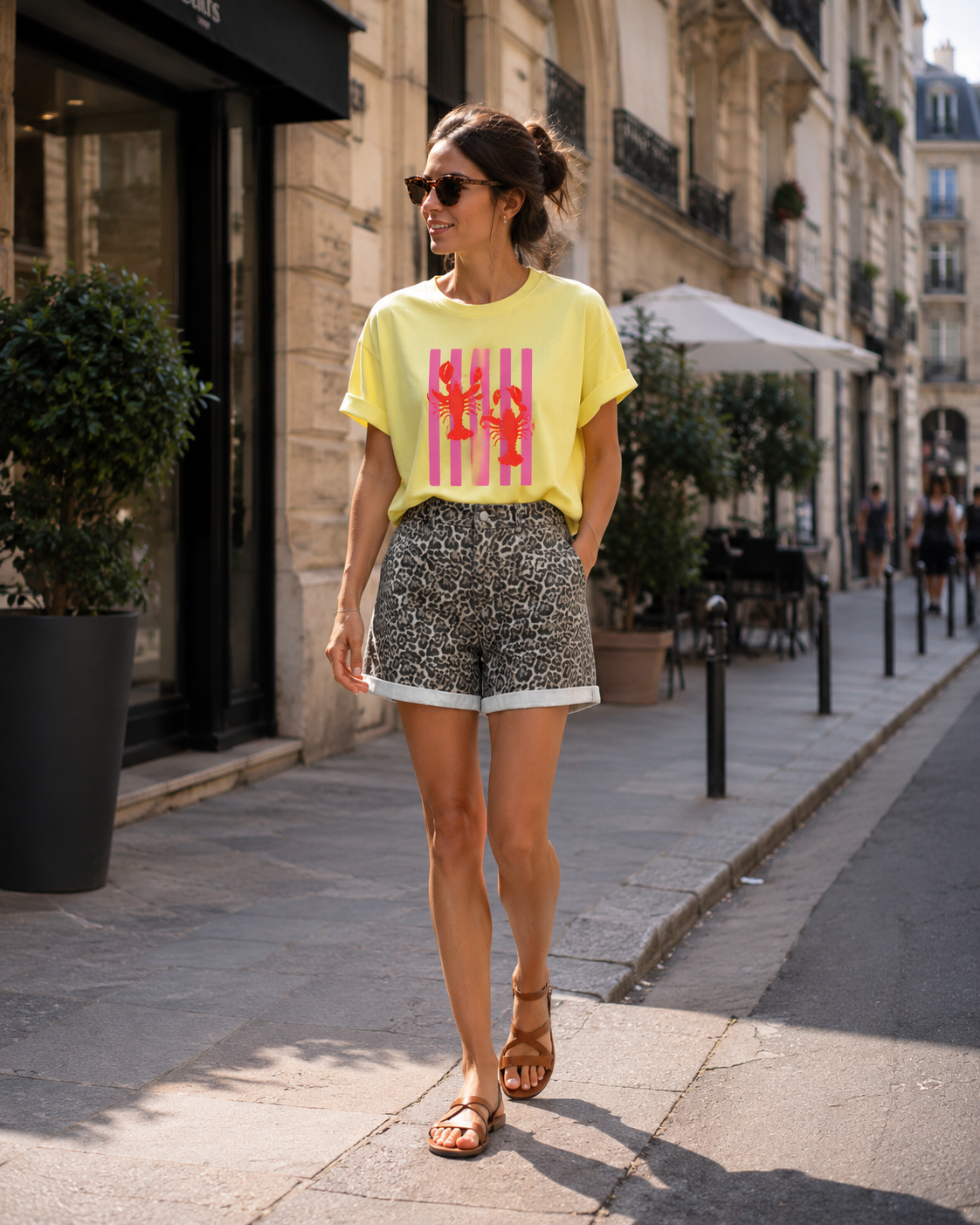Short Savane – Imprimé Léopard Taille Haute