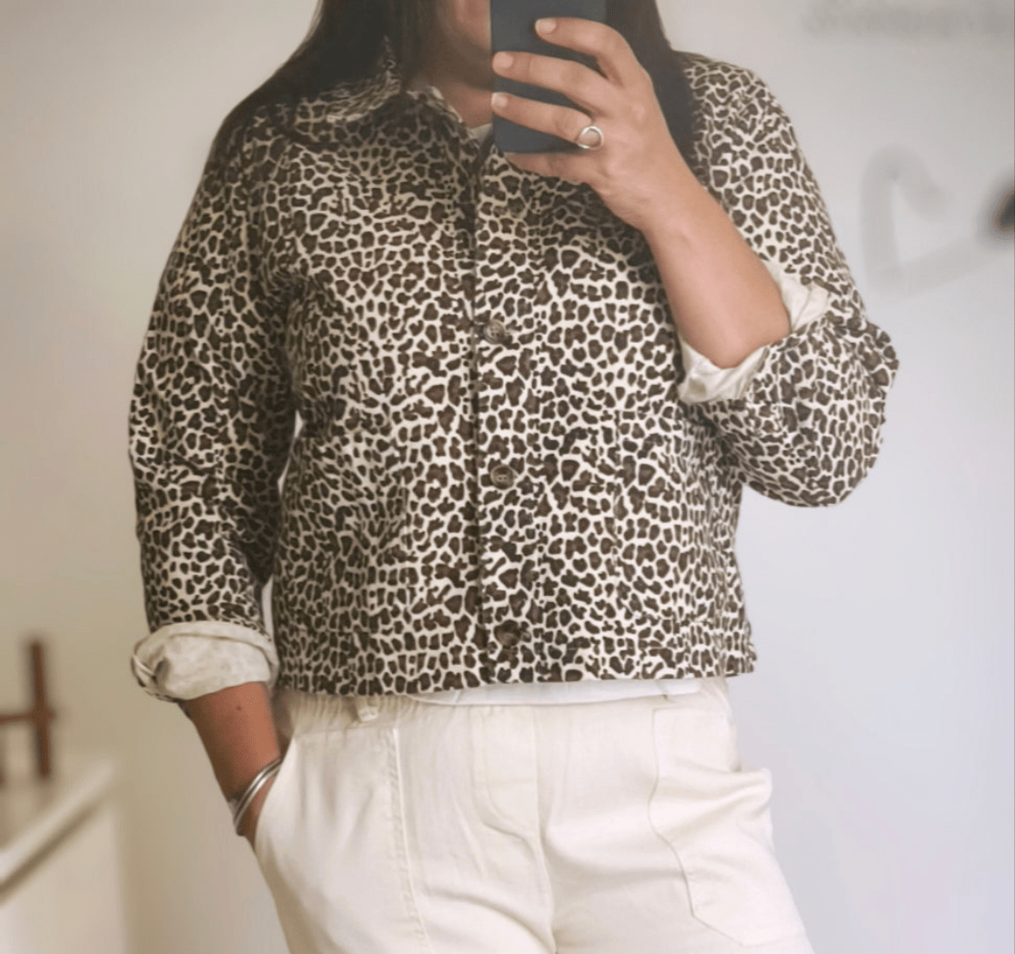 Veste léopard en coton "Lara" - Lucienne & Marie
