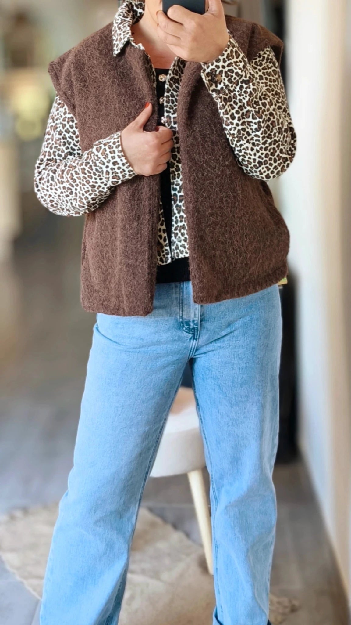 Veste léopard en coton "Lara" - Lucienne & Marie