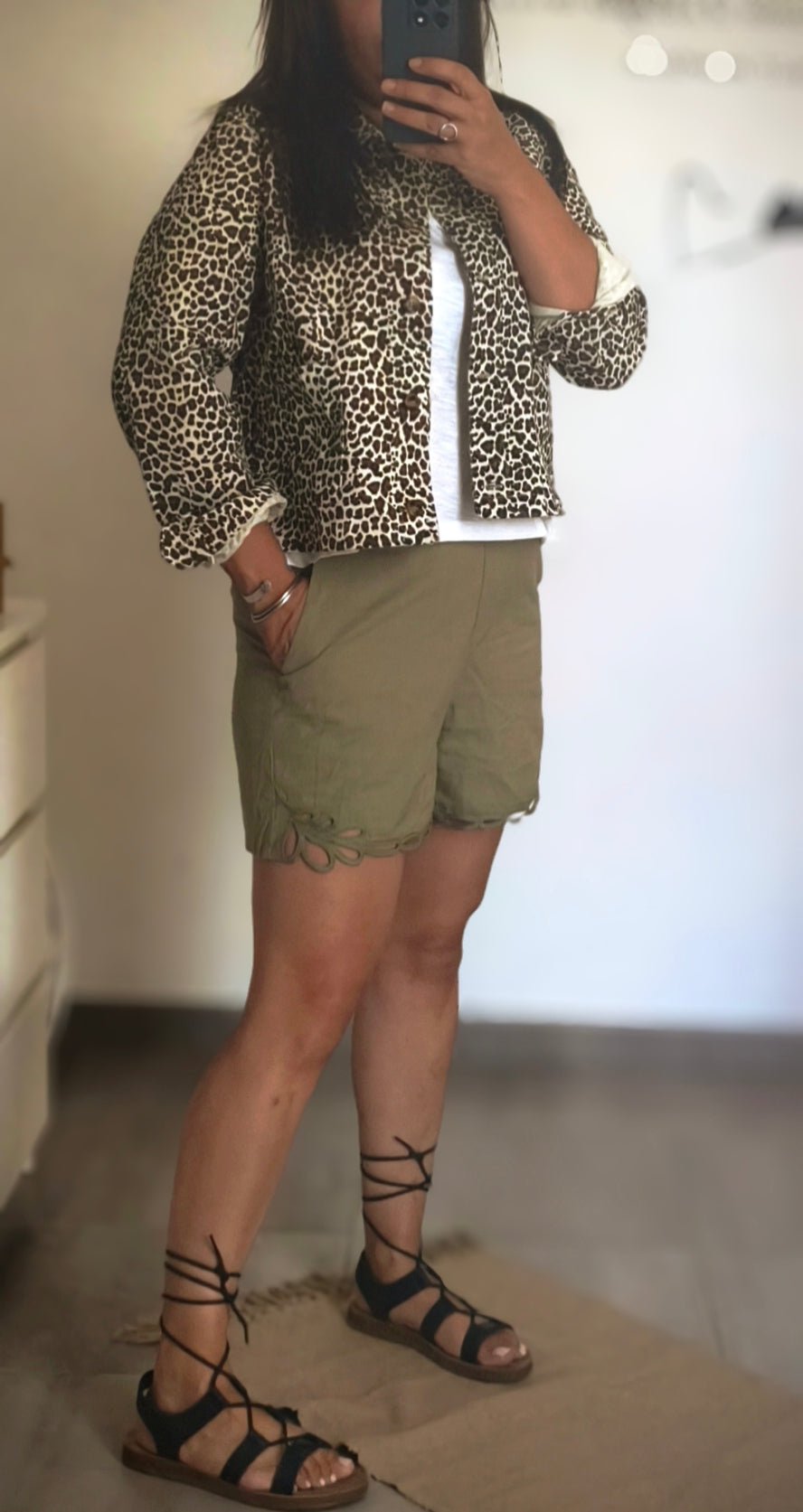 Veste léopard en coton "Lara" - Lucienne & Marie
